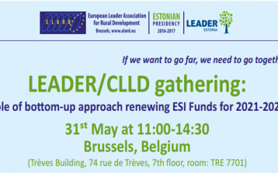 LEADER/CLLD gathering: “Role of bottom-up approach renewing ESI Funds for 2021-2027”