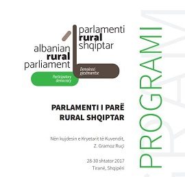 Broshurë “Parlamenti i I-rë Rural Shqiptar”