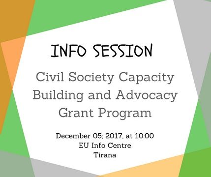 Information Session – Civil Society Capacity Building and Advocacy Grant Program