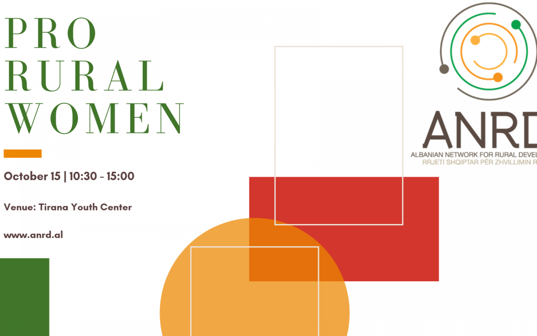 Upcoming event | PRO RURAL WOMEN | 15 October 2019