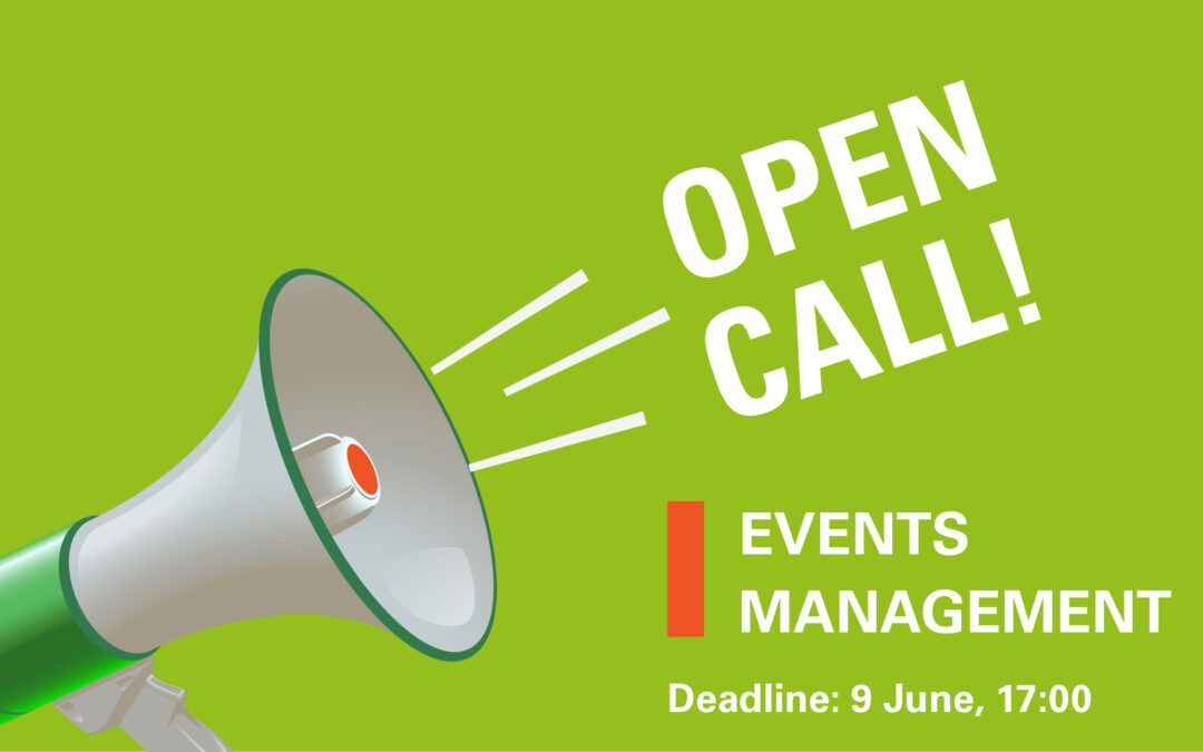 Invitation to tender: Events Management | Deadline: June 09, 2023, at 17:00