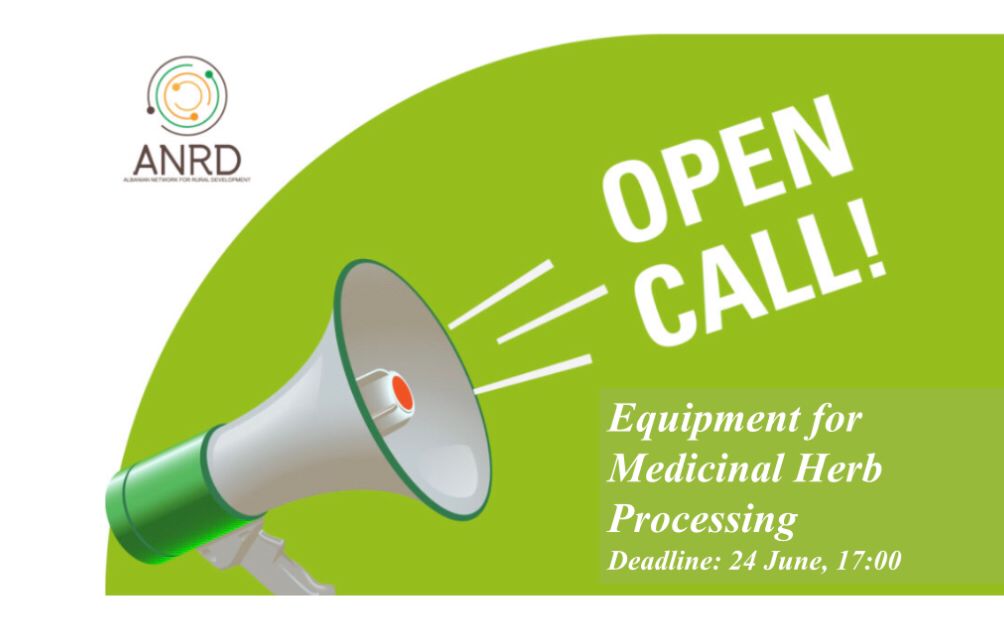 Invitation to tender: Equipment for Medicinal Herb Processing| Deadline: June 24, 2024, at 17:00