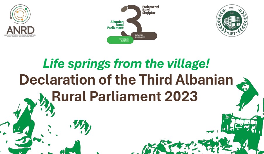 Declaration of the Third Albanian Rural Parliament 2023 ​