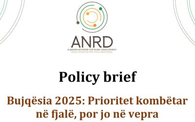 Policy brief: Bujqësia 2025: Prioritet kombëtar  në fjalë, por jo në vepra