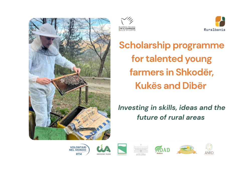 Scholarship programme for talented young farmers in Shkodër, Kukës and Dibër
